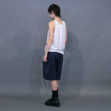 WM04-SP251044 COTTON LINEN BIG POCKET SHORT PANTS