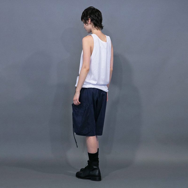WM04-SP251044 COTTON LINEN BIG POCKET SHORT PANTS
