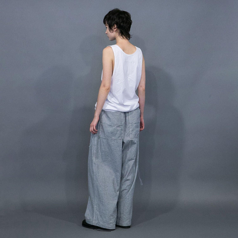 WM06-PT251062 0TH STITCH DENIM WIDE PANTS