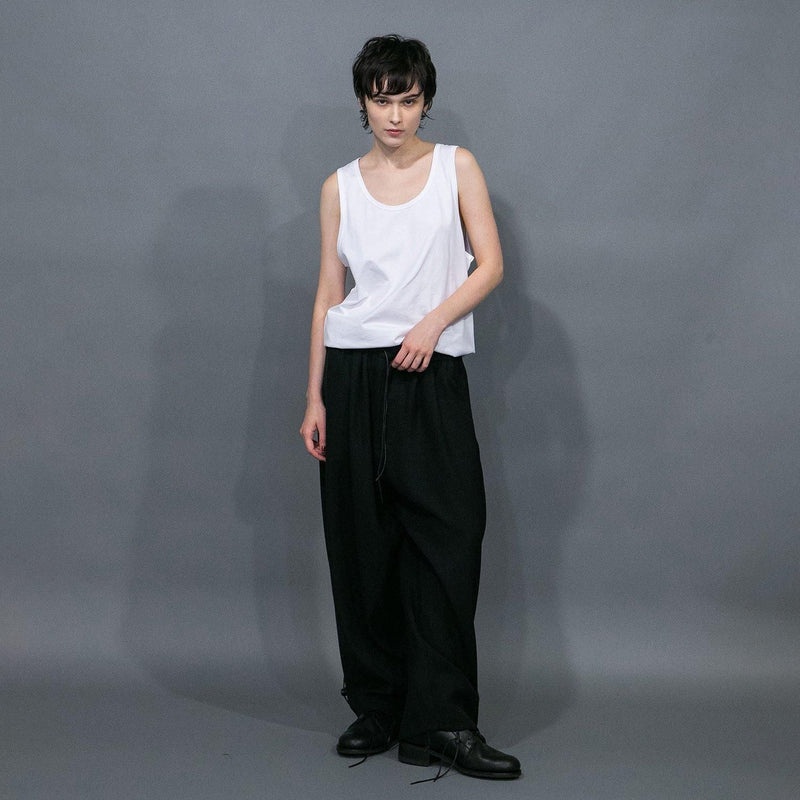 WM07-PT251074 CU/TRIXION 2WAY DOUBLE CLOTH WIDE EASY PANTS