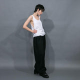 WM07-PT251074 CU/TRIXION 2WAY DOUBLE CLOTH WIDE EASY PANTS