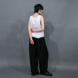 WM07-PT251074 CU/TRIXION 2WAY DOUBLE CLOTH WIDE EASY PANTS
