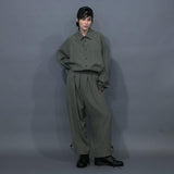 WM07-PT251074 CU/TRIXION 2WAY DOUBLE CLOTH WIDE EASY PANTS