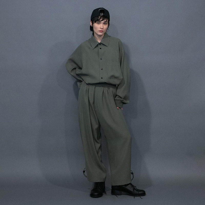 WM07-PT251074 CU/TRIXION 2WAY DOUBLE CLOTH WIDE EASY PANTS