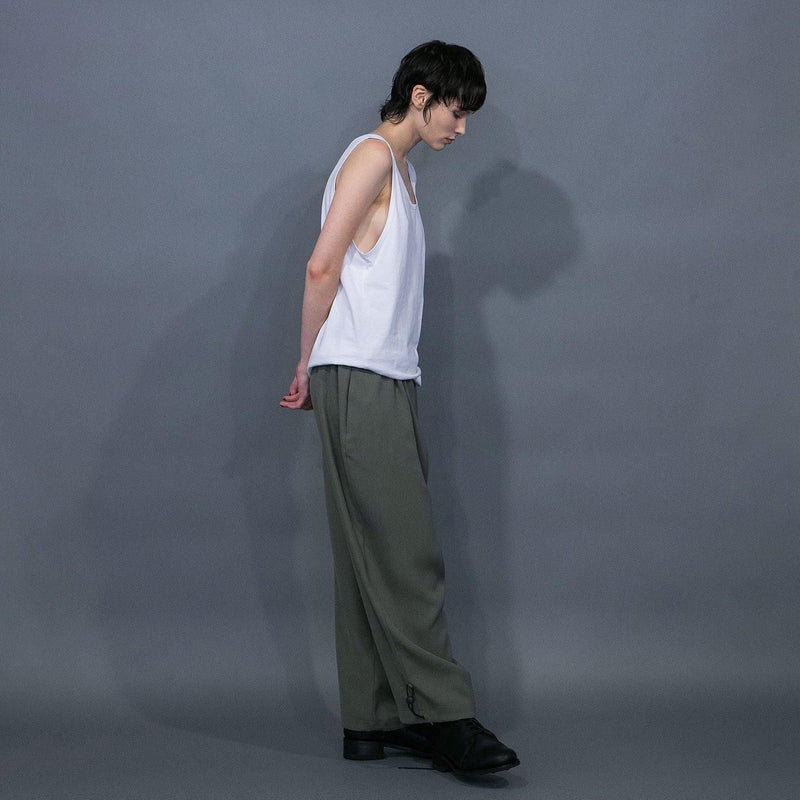 WM07-PT251074 CU/TRIXION 2WAY DOUBLE CLOTH WIDE EASY PANTS
