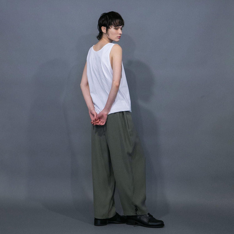 WM07-PT251074 CU/TRIXION 2WAY DOUBLE CLOTH WIDE EASY PANTS