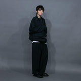WM07-PT251074 CU/TRIXION 2WAY DOUBLE CLOTH WIDE EASY PANTS