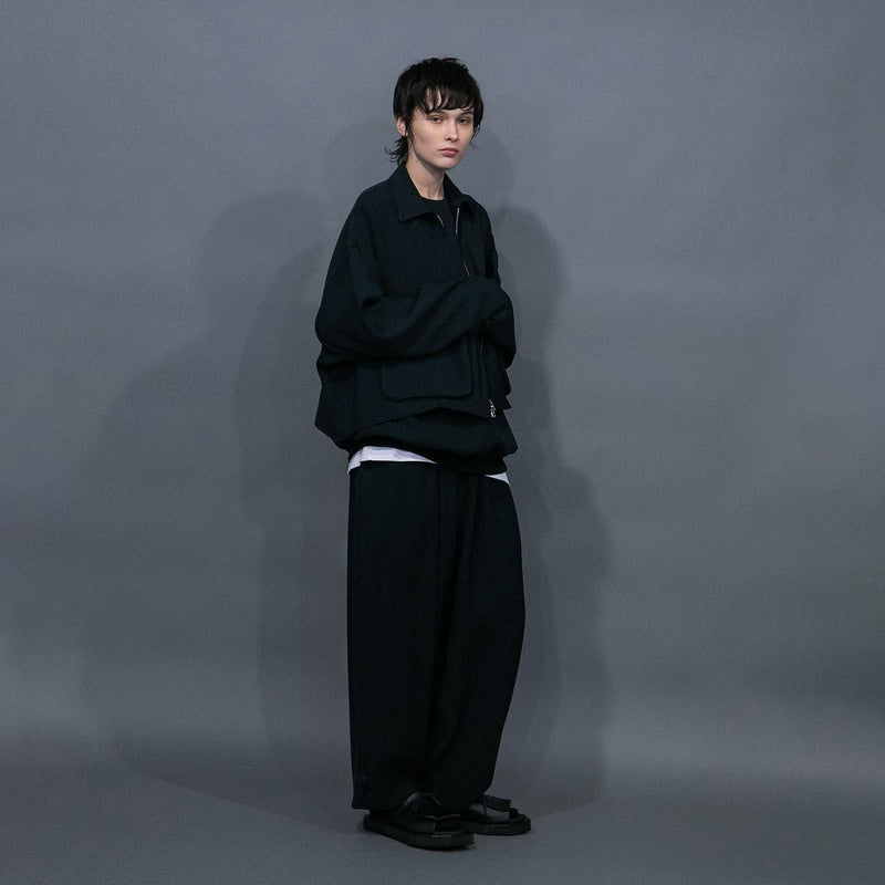 WM07-PT251074 CU/TRIXION 2WAY DOUBLE CLOTH WIDE EASY PANTS