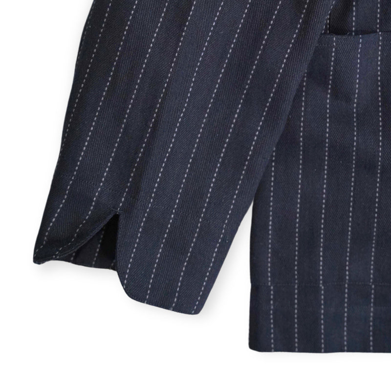 WM08-JK251081 DOBBYSTRIPE / HERRINGBONE COVERALL JACKET