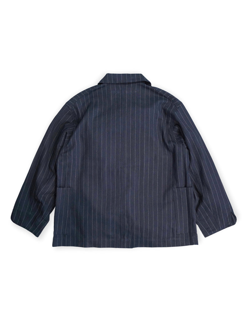WM08-JK251081 DOBBYSTRIPE / HERRINGBONE COVERALL JACKET