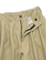 WM08-PT2610803 HIGH-TWIST TWILL TUCK WIDE PANTS