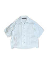 WM09-SH251091 POPLIN STRIPE RAGLAN SHORT SLEEVE SHIRT