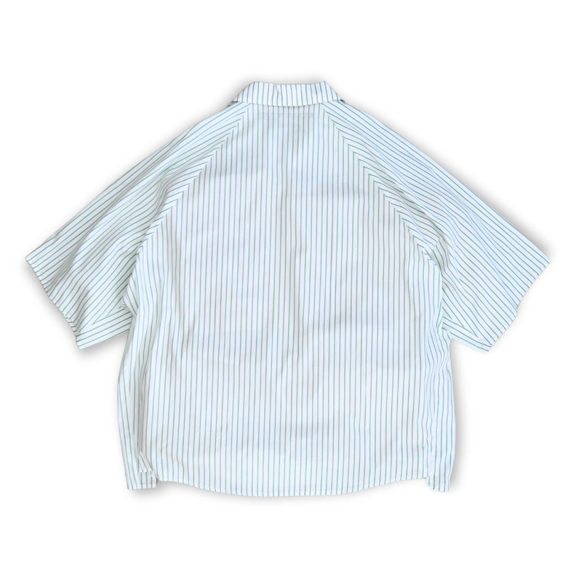 WM09-SH251091 POPLIN STRIPE RAGLAN SHORT SLEEVE SHIRT