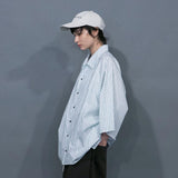 WM09-SH251091 POPLIN STRIPE RAGLAN SHORT SLEEVE SHIRT