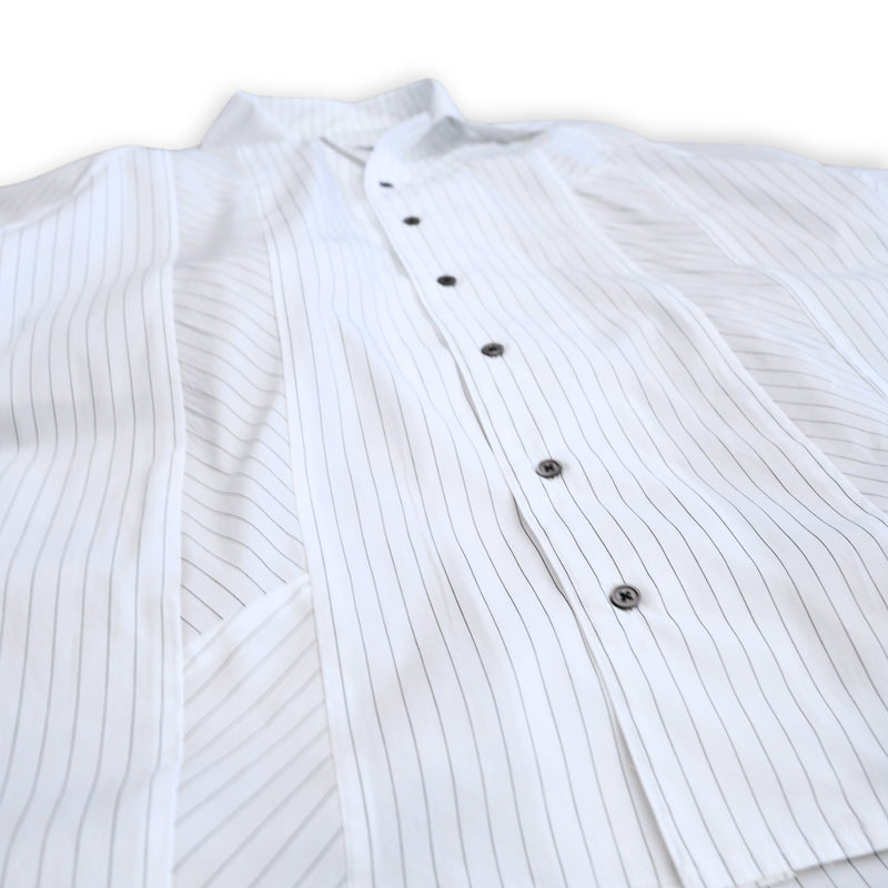 WM09-SH251091 POPLIN STRIPE RAGLAN SHORT SLEEVE SHIRT