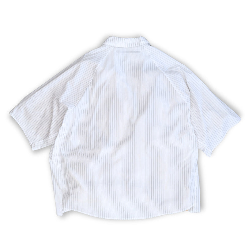 WM09-SH251091 POPLIN STRIPE RAGLAN SHORT SLEEVE SHIRT