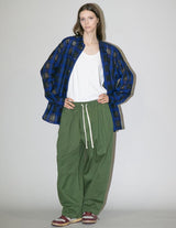 WM09-SH2610902 SIZZLE CHECK OVERSIZE SHIRT