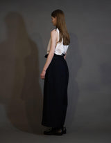 WM10-PT252103 BISHU WOOL WIDE BELT PANTS