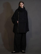 WM10-PT252104 BISHU WOOL TUCK WIDE PANTS