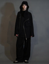 WM10-PT252104 BISHU WOOL TUCK WIDE PANTS