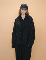 WM12-JK232122 WOOL TWILL BIG JACKET