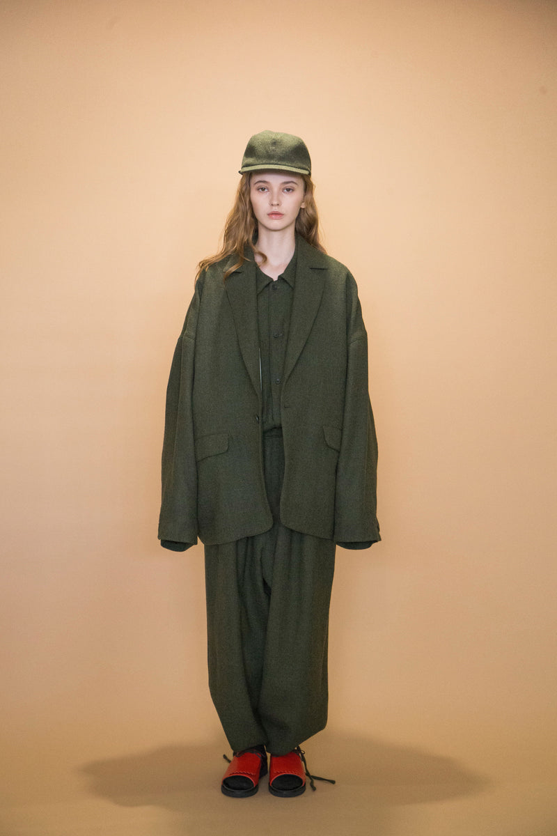 WM12-JK232122 WOOL TWILL BIG JACKET
