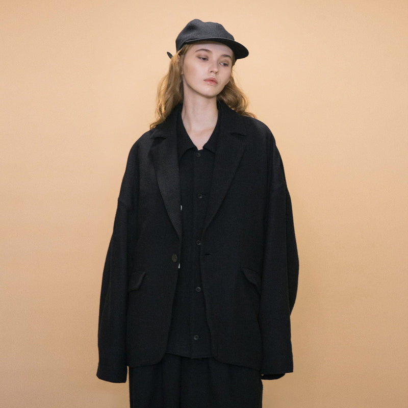 WM12-JK232122 WOOL TWILL BIG JACKET