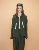 WM12-SH232121 WOOL TWILL OVERSIZE SHIRT
