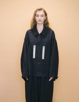 WM12-SH232121 WOOL TWILL OVERSIZE SHIRT