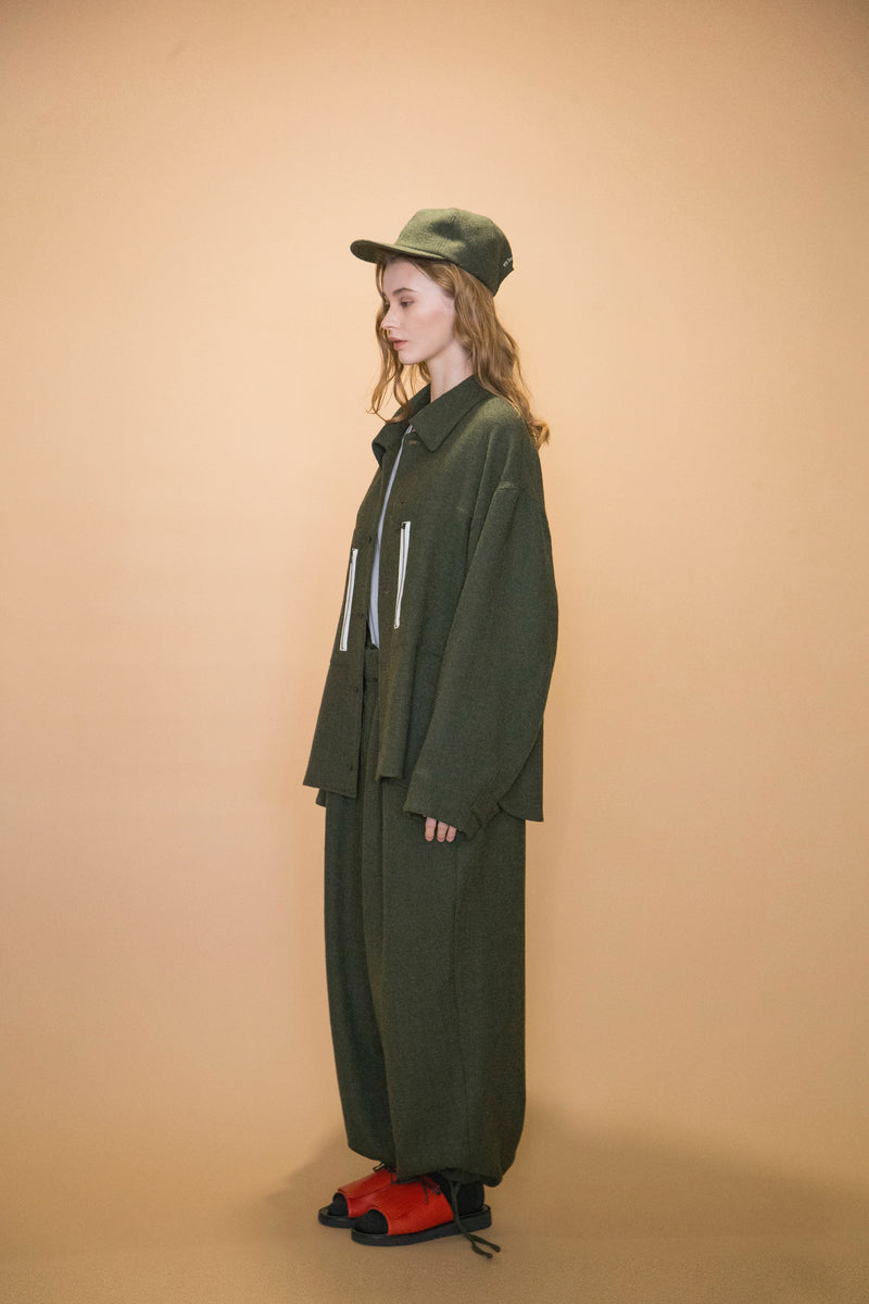 WM12-SH232121 WOOL TWILL OVERSIZE SHIRT