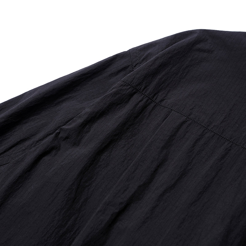 PMF024-01JK02 FLYER SHIRT JACKET (BLACK RIPSTOP)