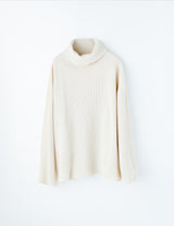 NMCU-048 WAFFLE TURTLE NECK LOOSE SLEEVE TEE