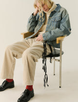 NMCU-048 WAFFLE TURTLE NECK LOOSE SLEEVE TEE