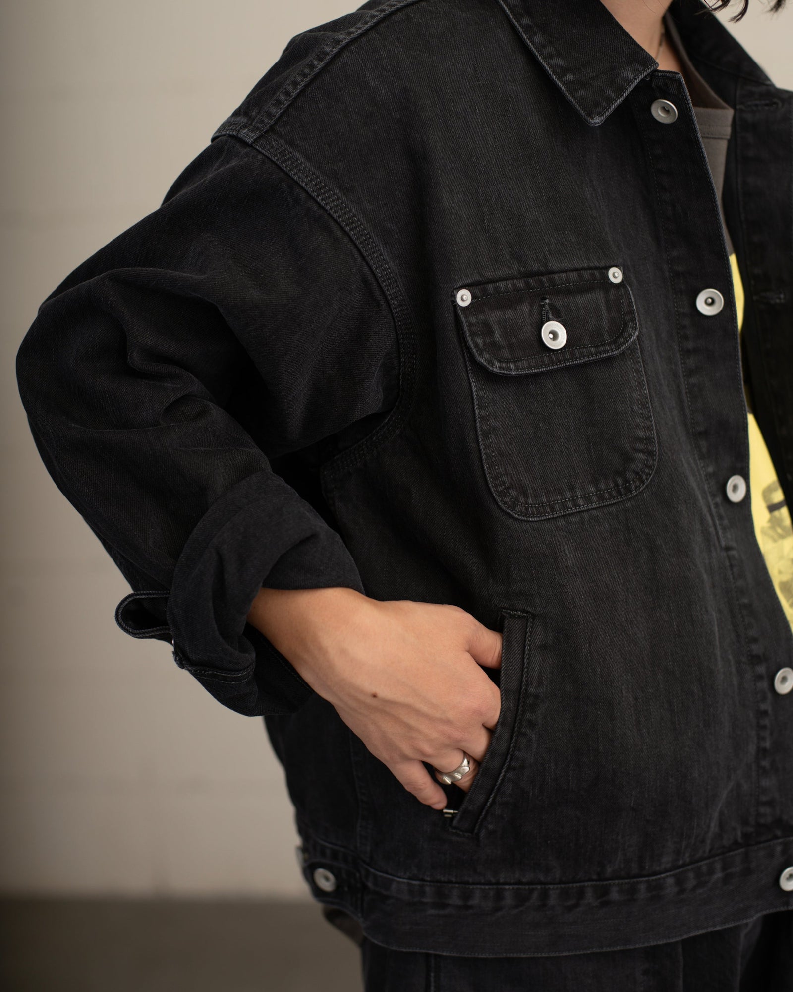 NAME. NMJK-015 BIO WASH DENIM ENGINEER JACKET – hideandseekStore