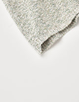 NMKN-012 SHIFTED MELANGE KNIT VEST: INSIDE OUT