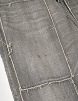 NMPT-031 DENIM PAINTER PANTS: DISTRESSED