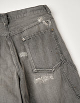NMPT-031 DENIM PAINTER PANTS: DISTRESSED