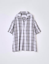 NMSH-032 C/L PLAID PULLOVER SHIRT: VINTAGE FABRIC