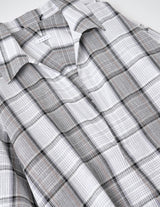 NMSH-032 C/L PLAID PULLOVER SHIRT: VINTAGE FABRIC