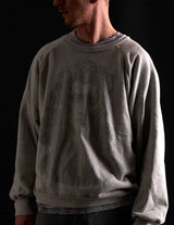 NN-0401J18 C.ISAAC DOUBLE-FACED COTTON MÉLANGE SWEATSHIRT