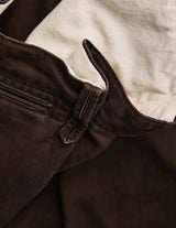 NN-0801T18 ALBARN AGED-EFFECT RESIZED CHINO TROUSERS