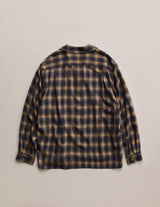 NN-1303Y18 C.HUFFAM S140'S OMBRE CHECK LODGE SHIRT