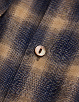 NN-1303Y18 C.HUFFAM S140'S OMBRE CHECK LODGE SHIRT