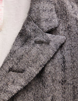 NN-1401B18 H.DEFOE LINEN ALPACA SILK HERRINGBONE ROVER JACKET