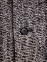 NN-1401B18 H.DEFOE LINEN ALPACA SILK HERRINGBONE ROVER JACKET