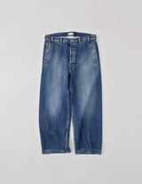 NN-2202T16 I.MARR DISTRESSED DENIM TROUSERS