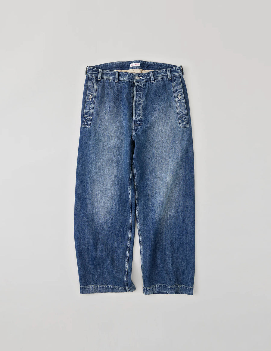 NN-2202T16 I.MARR DISTRESSED DENIM TROUSERS