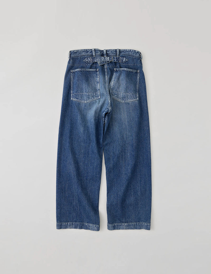 NN-2202T16 I.MARR DISTRESSED DENIM TROUSERS