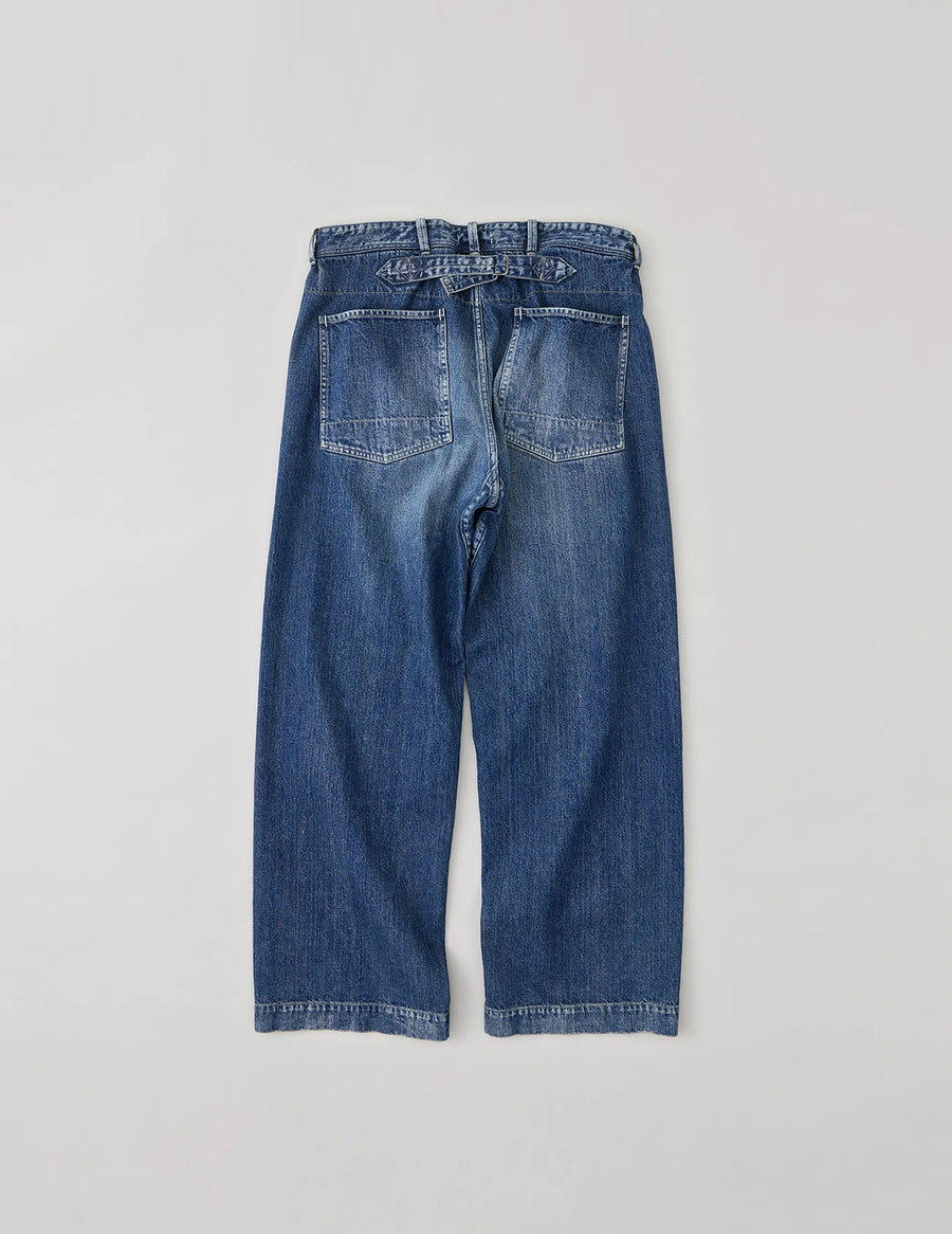 NN-2202T16 I.MARR DISTRESSED DENIM TROUSERS