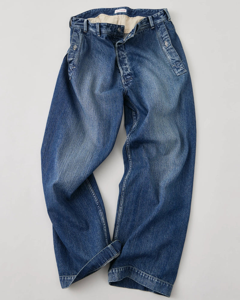 NN-2202T16 I.MARR DISTRESSED DENIM TROUSERS